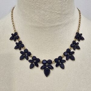 J.CREW Crystal Leafy Statement Necklace